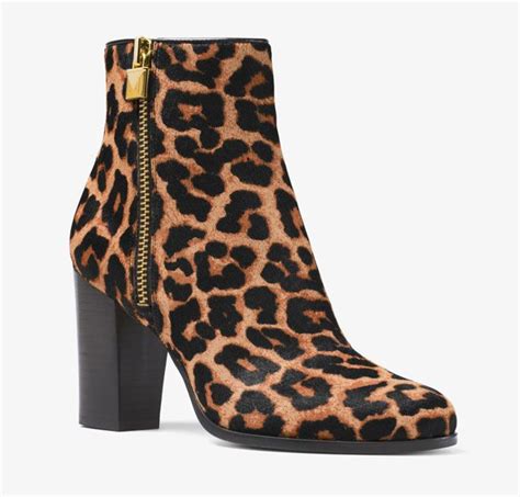 michael kors margaret leopard booties|Michael Kors Margaret Booties .